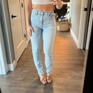 Abercrombie & fitch curve 90s slim straight high rise jeans